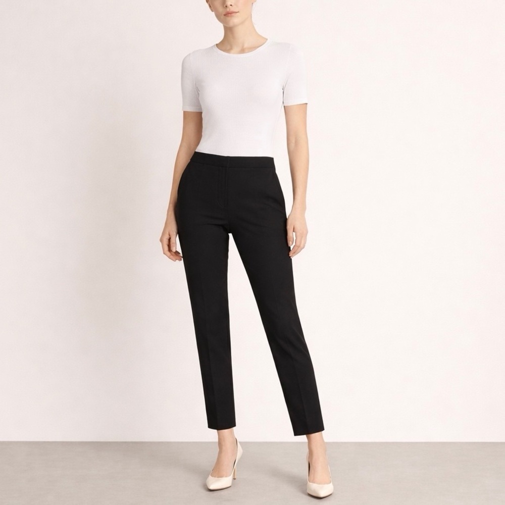 United Colors of Benetton Black Slim Tailored Ankle Pants 38 IT/ US 2 | NWOT